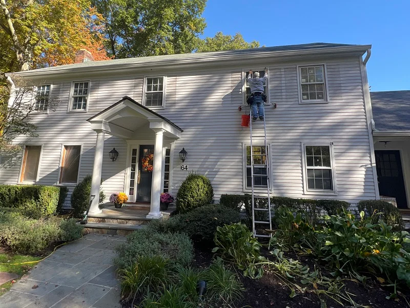 Removing the windows ready for replacement